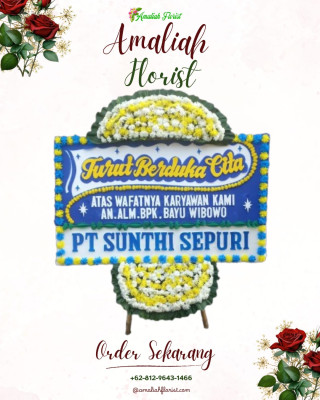 Papan Bunga Duka di Terjun